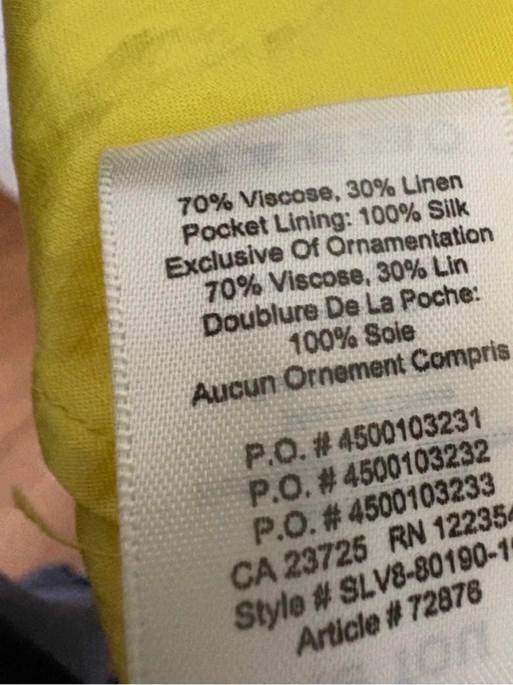 Le Fou Aritzia Bright Yellow Puff‑Sleeve Midi Dress Flowy Ruffles Cottagecore 4 - Picture 7 of 9